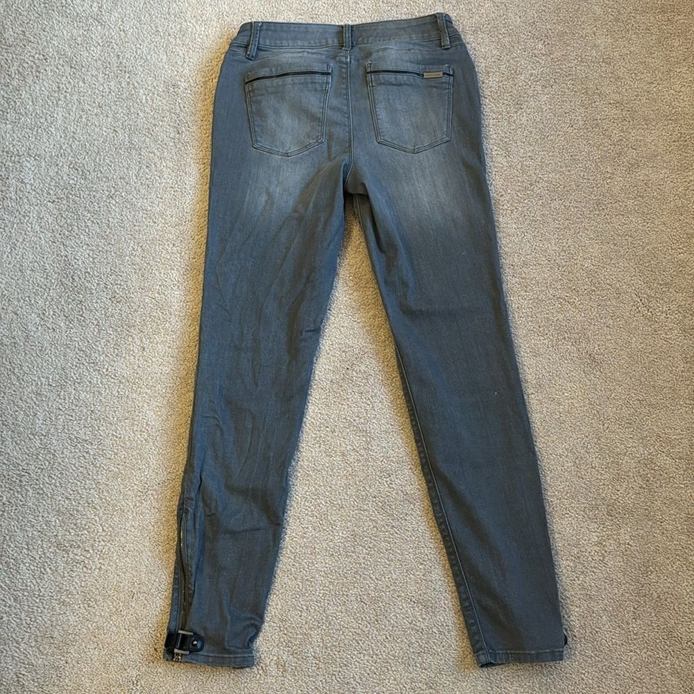 Acid wash denim ankle jeans - Picture 5 of 6
